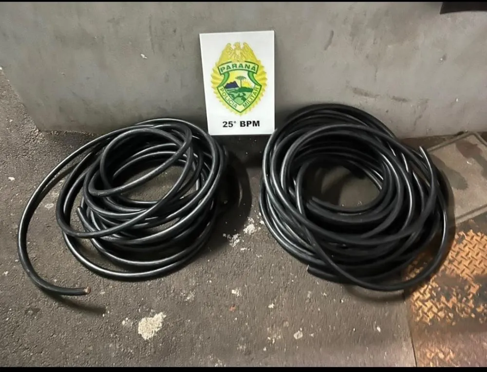 Funcionário é flagrado sob suspeita de furtar fios de cobre de empresa em Umuarama