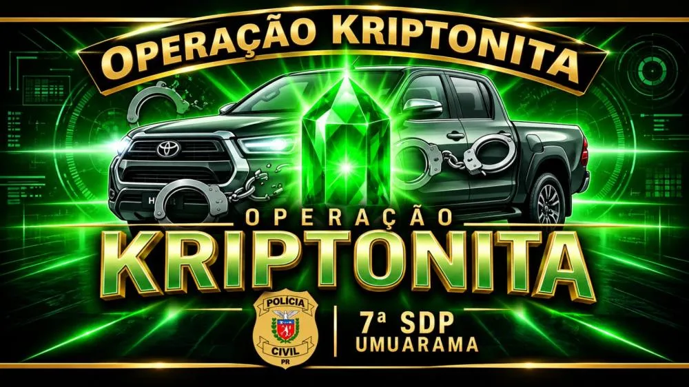 Organização criminosa suspeita de furtar Hilux e levar veículos ao Paraguai, alugava chácaras e promovia festas e churrascos após os furtos em Umuarama 
